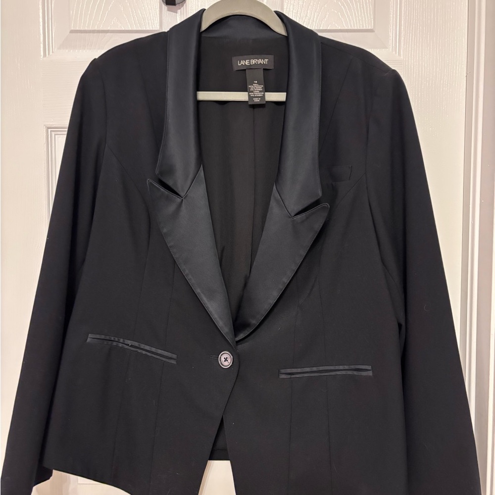 Lane Bryant Women's Elegant Black Suit Jacket